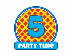 Deurbord 5 Jaar Gekleurd 50cm