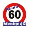 Deurbord 60 Jaar Verkeersbord 50cm