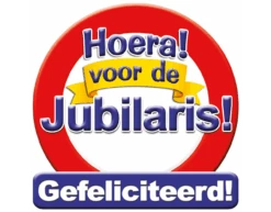 Deurbord Hoera Voor De Jubilaris 50cm