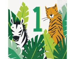 Dieren Servetten Safari 1 Jaar 33cm 16st