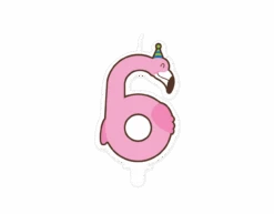 Flamingo Kaars 6 Jaar