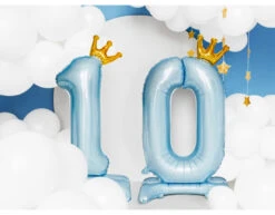 Folie Ballon Cijfer 1 Lichtblauw Standaard Leeg 84cm -Feestspullen Winkel folie ballon cijfer 1 lichtblauw standaard leeg 84 2