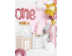 Folie Ballon Cijfer 1 Lichtroze Leeg 1m -Feestspullen Winkel folie ballon cijfer 1 lichtroze leeg 1m 3