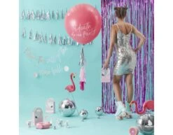 Fuchsia Kaars Birthday Babe Glitter 11cm -Feestspullen Winkel fuchsia kaars birthday babe glitter 11cm 3