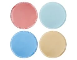 Gekleurde Happy Birthday Borden Papier 25cm 8st