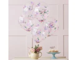 Gekleurde Happy Birthday Confetti Ballonnen 30cm 5st -Feestspullen Winkel gekleurde happy birthday confetti ballonnen 30cm 5 2