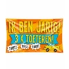 Gevelvlag Ik Ben Jarig 3x Toeteren! 1,5m
