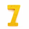 Goud Tafeldecoratie Cijfer 7 Glitter 20,5cm