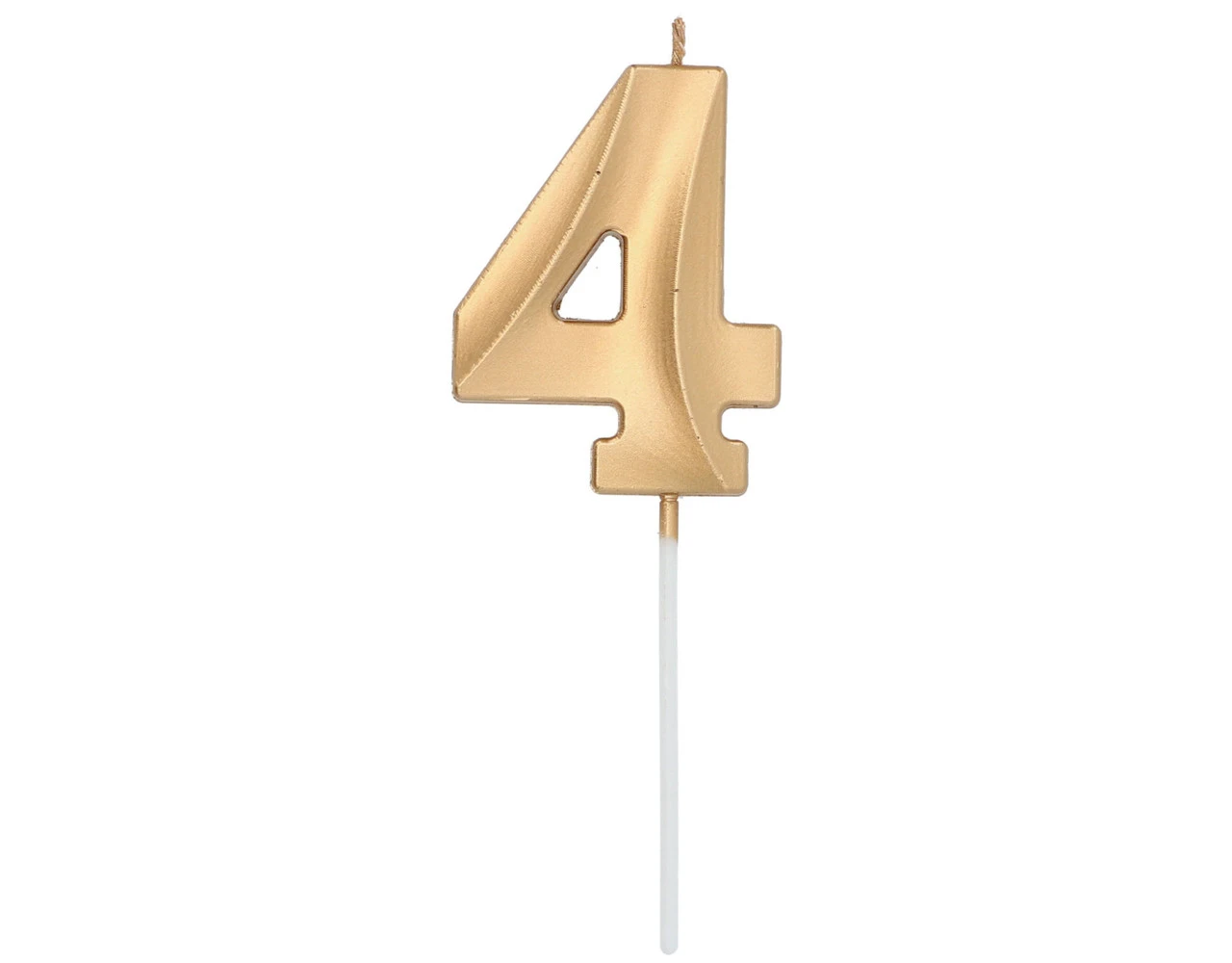 Gouden Kaars 4 Jaar 5cm 1 Gouden Kaars 4 Jaar 5cm