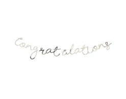 Gouden Letterslinger Congratulations 1,5m
