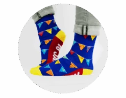 Grappige Sokken 18 Jaar Vlaggetjes 1 Paar