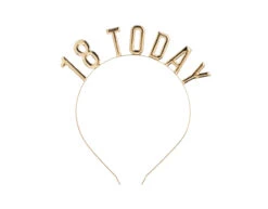 Haarband 18 Jaar Goud