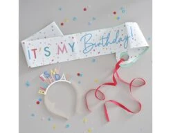 Haarband It's My Birthday Set 2 Delig -Feestspullen Winkel haarband its my birthday set 2 delig 2