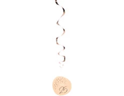 Hangdecoratie 25 Jaar Rose Goud 75cm 5st -Feestspullen Winkel hangdecoratie 25 jaar rose goud 75cm 5st 2
