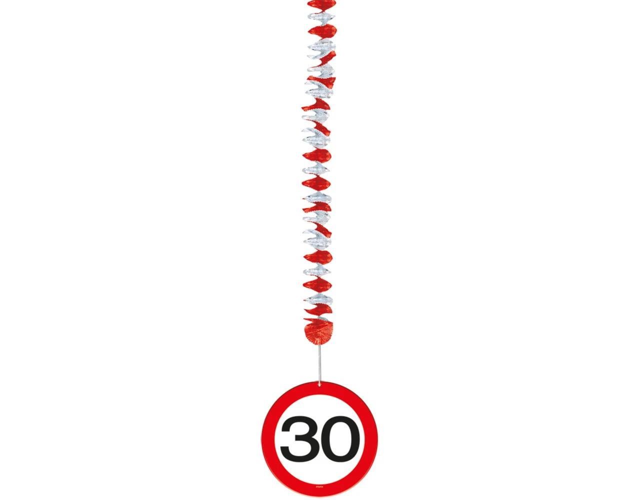 Hangdecoratie 30 Jaar Verkeersbord 75cm 3st 2 Hangdecoratie 30 Jaar Verkeersbord 75cm 3st - Afbeelding 2