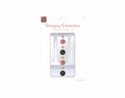 Hangdecoratie 40 Jaar Roze Zwart 20,5cm -Feestspullen Winkel hangdecoratie 40 jaar roze zwart 205cm 1