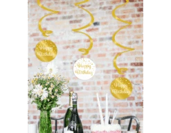Hangdecoratie 70 Jaar Happy Birthday 17cm 3st -Feestspullen Winkel hangdecoratie 70 jaar happy birthday 17cm 3st 1