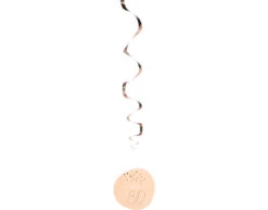 Hangdecoratie 80 Jaar Rose Goud 75cm 5st -Feestspullen Winkel hangdecoratie 80 jaar rose goud 75cm 5st 2