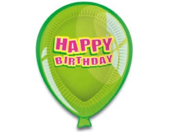 Happy Birthday Ballonnen Borden 23cm 6st -Feestspullen Winkel happy birthday ballonnen borden 23cm 6st 2
