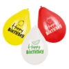 Happy Birthday Ballonnen Fruit Dubbelzijdig 25cm 6st