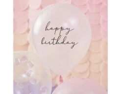 Happy Birthday Ballonnen Set Schelpen 30cm 5st -Feestspullen Winkel happy birthday ballonnen set schelpen 30cm 5st 2