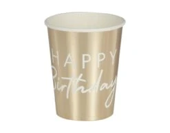 Happy Birthday Bekers 260ml 8st