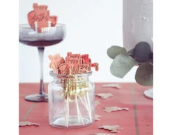 Happy Birthday Cocktailprikkers Golden Dusk 12cm 12st -Feestspullen Winkel happy birthday cocktailprikkers golden dusk 12cm 1 3