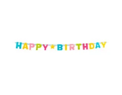 Happy Birthday Letterslinger Gekleurd 1,5m
