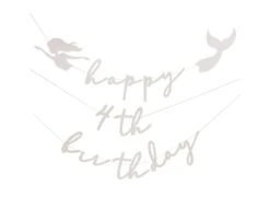Happy Birthday Letterslinger Personaliseerbaar Zeemeermin 1,15m