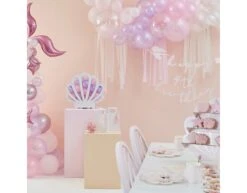 Happy Birthday Letterslinger Personaliseerbaar Zeemeermin 1,15m -Feestspullen Winkel happy birthday letterslinger personaliseerbaar zee 3