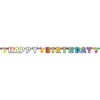 Happy Birthday Letterslinger Regenboog Confetti 1,5m