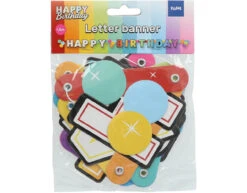Happy Birthday Letterslinger Regenboog Confetti 1,5m -Feestspullen Winkel happy birthday letterslinger regenboog confetti 15 2