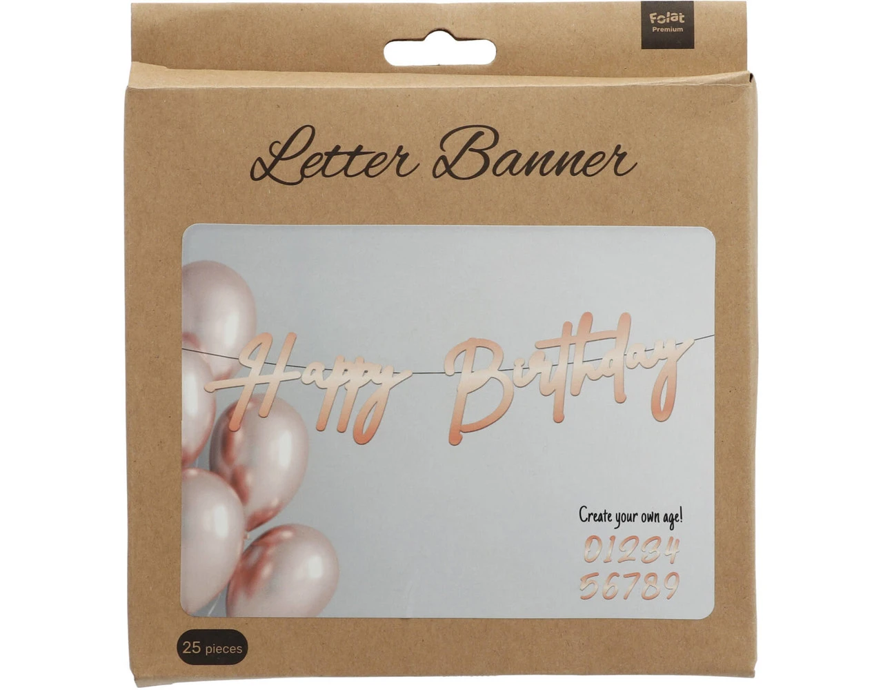 Happy Birthday Letterslinger Rose Goud 1m 2 Happy Birthday Letterslinger Rose Goud 1m - Afbeelding 2