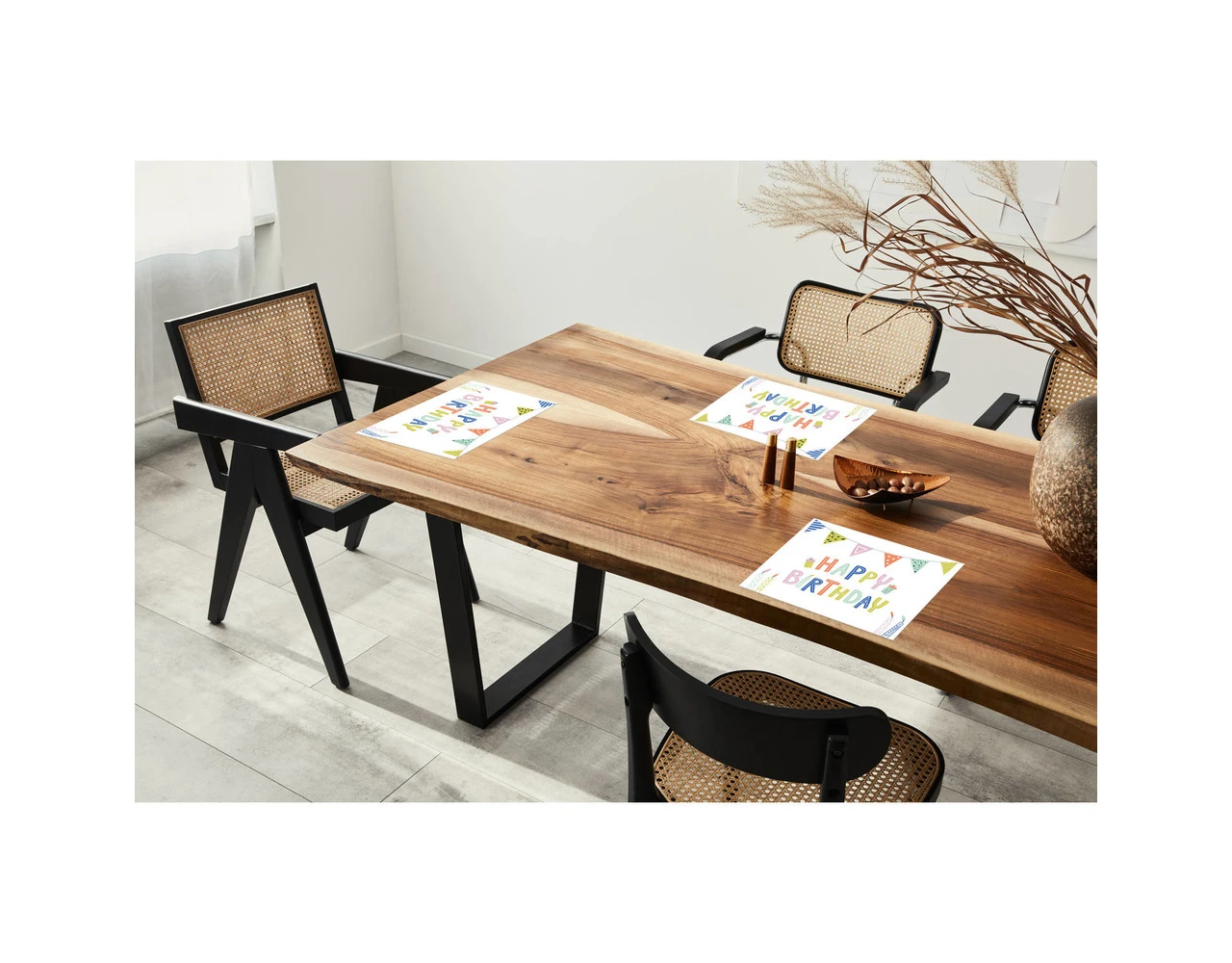 Happy Birthday Placemats Eco 6st 2 Happy Birthday Placemats Eco 6st - Afbeelding 2