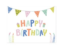 Happy Birthday Placemats Eco 6st