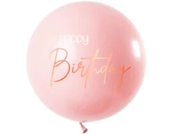Happy Birthday Reuze Ballon Roze XL 80cm