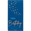 Happy Birthday Servetten Blauw 33cm 10st