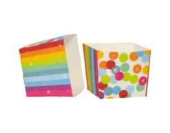 Happy Birthday Snoepbakjes Regenboog Confetti 5st