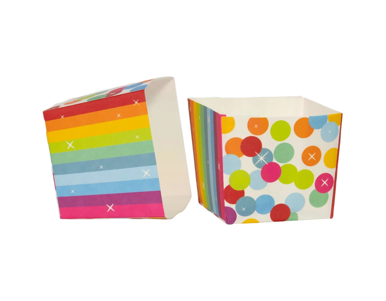 Happy Birthday Snoepbakjes Regenboog Confetti 5st 1 Happy Birthday Snoepbakjes Regenboog Confetti 5st