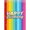 Happy Birthday Uitdeelzakjes Regenboog Confetti 8st