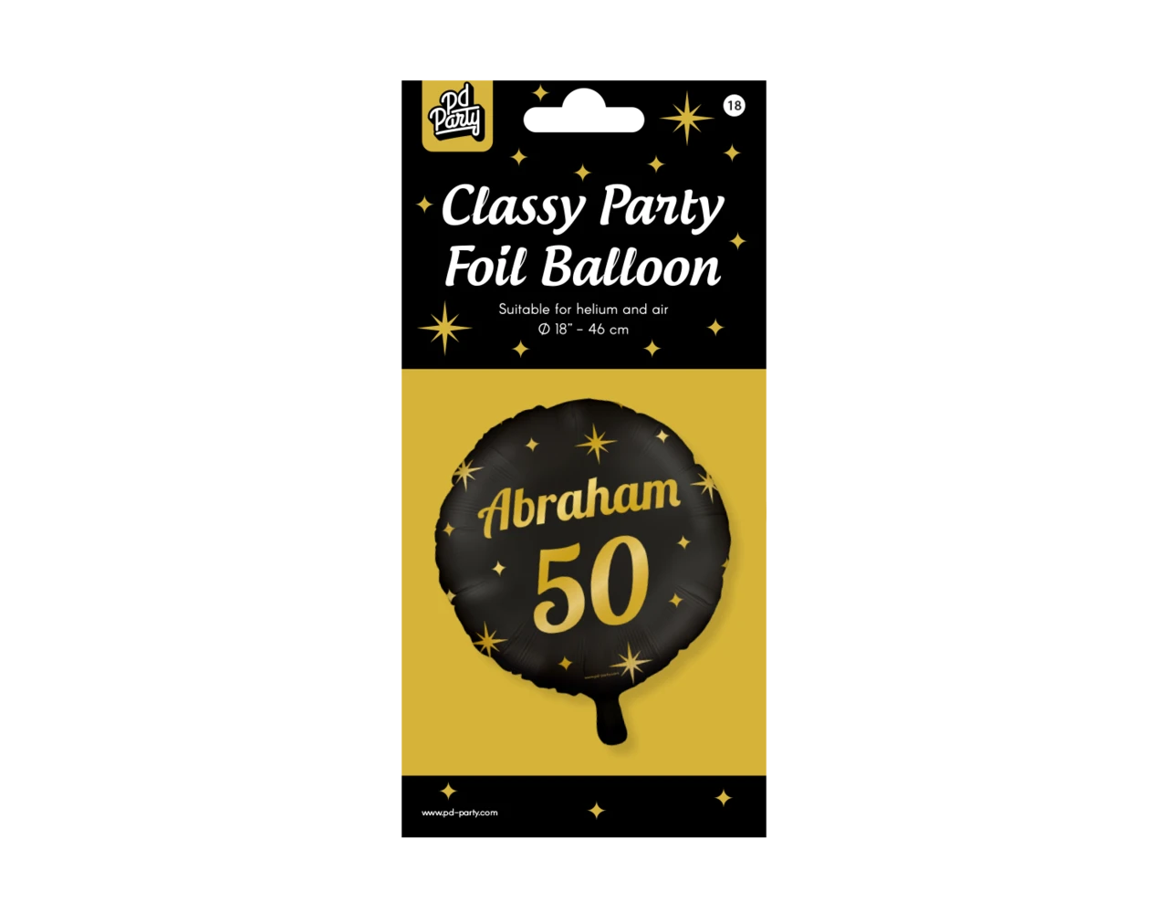 Helium Ballon Abraham Leeg 30cm 2 Helium Ballon Abraham Leeg 30cm - Afbeelding 2