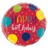Helium Ballon Happy Birthday Ballonnen Rood 45cm Leeg