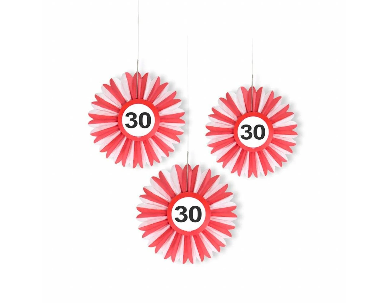 Honeycomb 30 Jaar Verkeersbord 25cm 3st 1 Honeycomb 30 Jaar Verkeersbord 25cm 3st