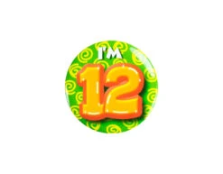 I'm 12 Button 12 Jaar 5,5cm