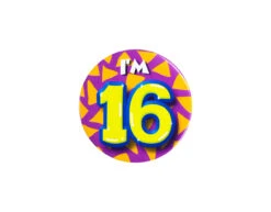 I'm 16 Button 16 Jaar 5,5cm