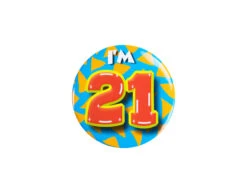 I'm 21 Button 21 Jaar 5,5cm