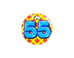 I'm 55 Button 55 Jaar 5,5cm