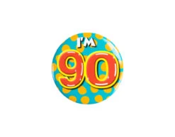 I'm 90 Button 90 Jaar 5,5cm