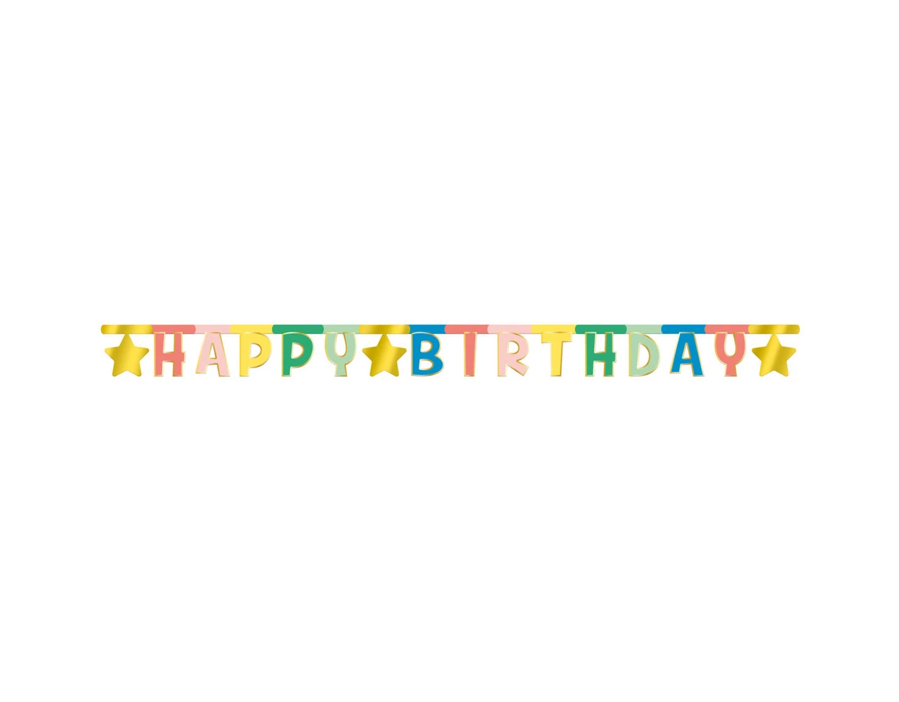 Letter Slinger Happy Birthday Ster 1,6m 1 Letter Slinger Happy Birthday Ster 1,6m