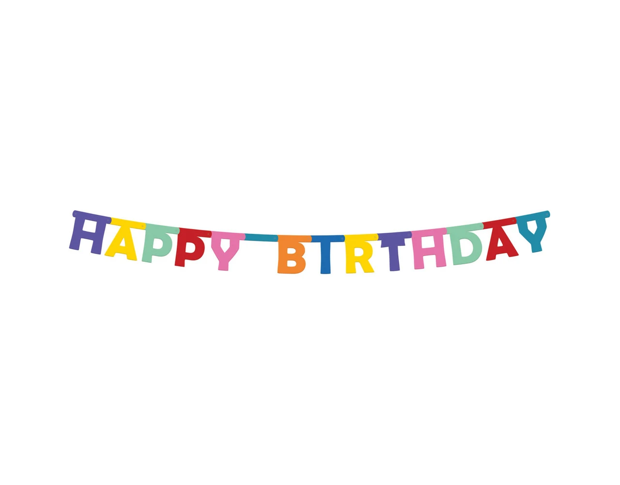 Letterslinger Happy Birthday 1,6m 2 Letterslinger Happy Birthday 1,6m - Afbeelding 2